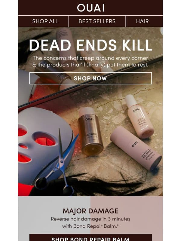 Your ends are near ✂️ email from OUAI