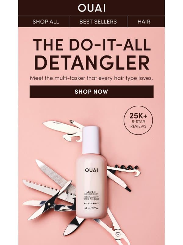Leave In Conditioner > literally everything email from OUAI