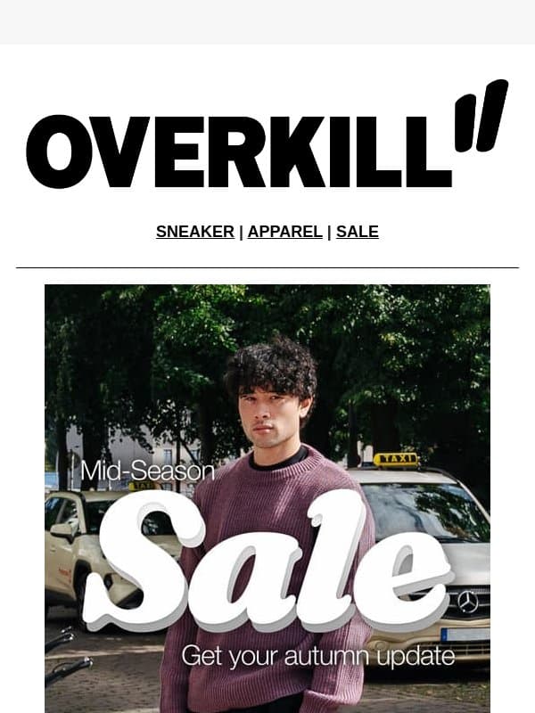 π MID SEASON SALE π email from Overkill