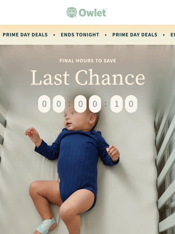 ๐ฃ FINAL HOURS ๐ฃ Lowest prices of the year! email from Owlet