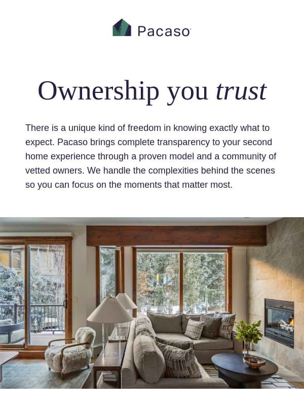 Real ownership without the guesswork email from Pacaso