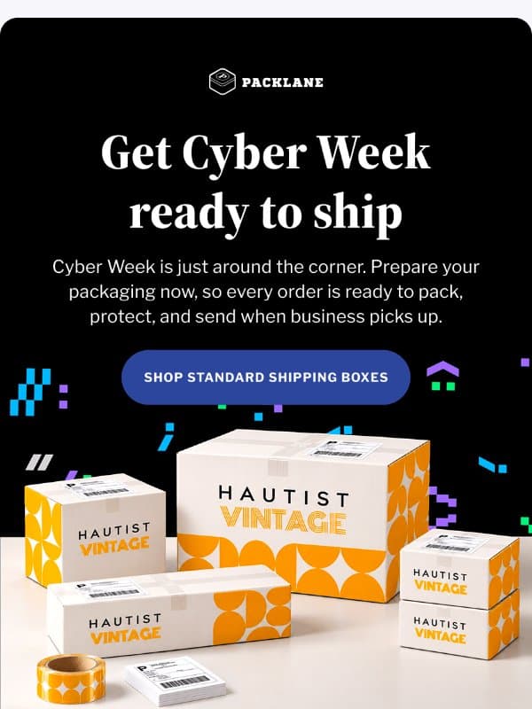 Pack your way into a successful Cyber Week email from Packlane