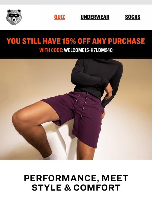 Comfort that never sacrifices performance! email from Pair of Thieves