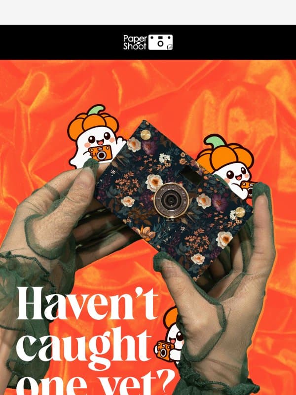 Up to 10% OFF pumpkin ghosts are still out there 👻 email from Papershoot