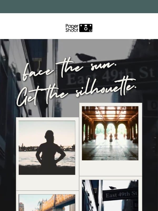 One trick for sunset photos: face the sun email from Papershoot