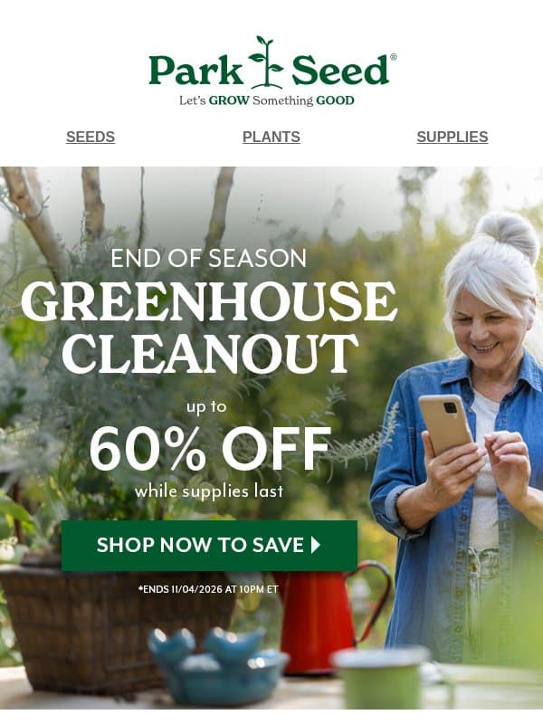 Unearth a Monster of a Deal: up to 60% OFF! 🎃 email from Park Seed