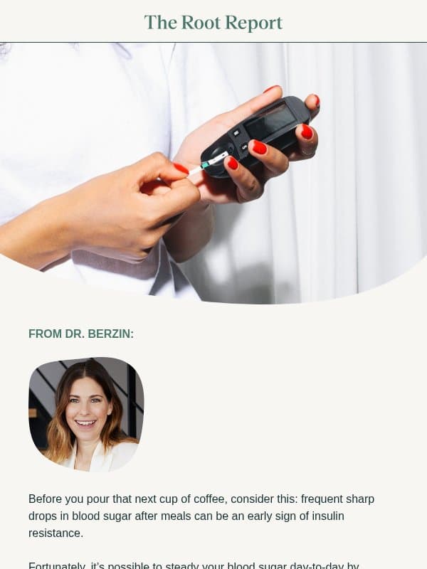 Tired after meals? Check your blood sugar email from Parsley Health