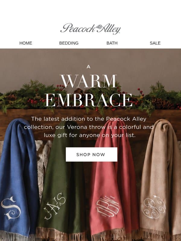 Introducing Verona email from Peacock Alley
