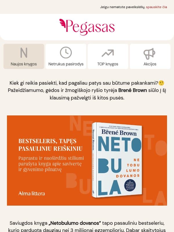 O jeigu netobulumas – visai ne trūkumas?🤔 email from Pegasas