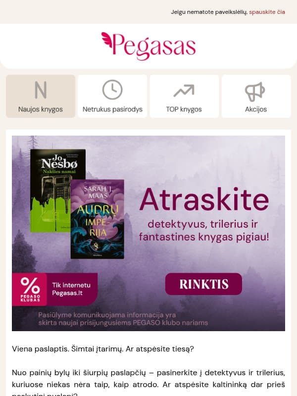 Kas slepiasi už kito puslapio? 🔎 email from Pegasas