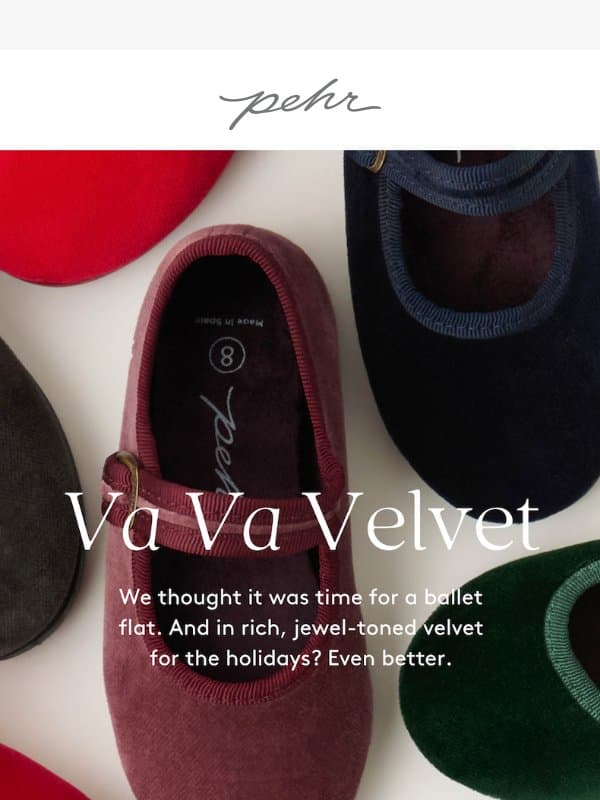 NEW: Meet Our First-Ever Ballet Flat email from Pehr
