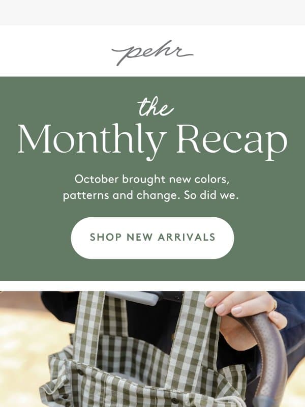 In Case You Missed It... email from Pehr
