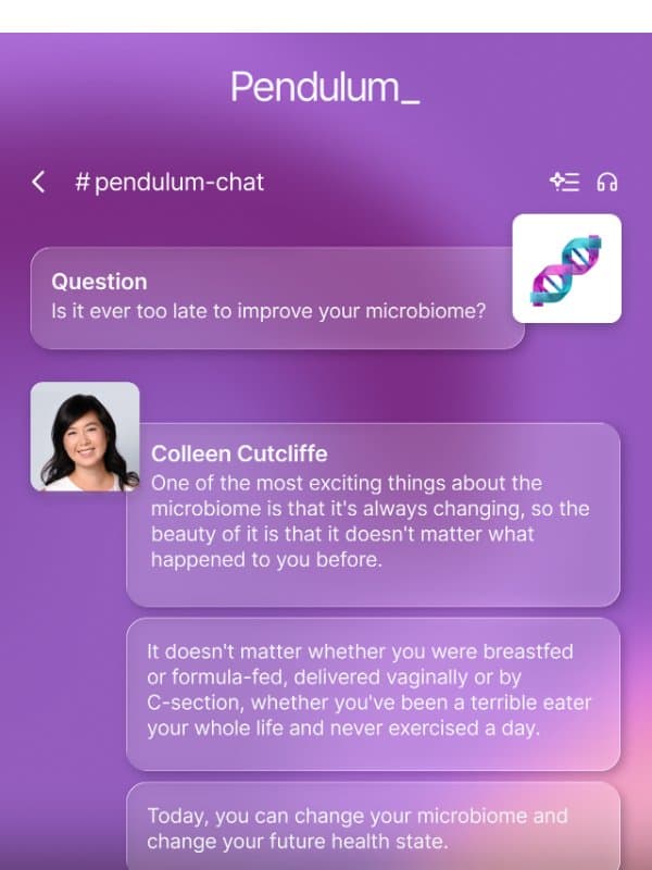 Your questions answered email from Pendulum Therapeutics
