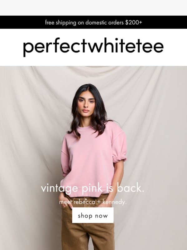 we heard you like vintage pink. email from perfectwhitetee
