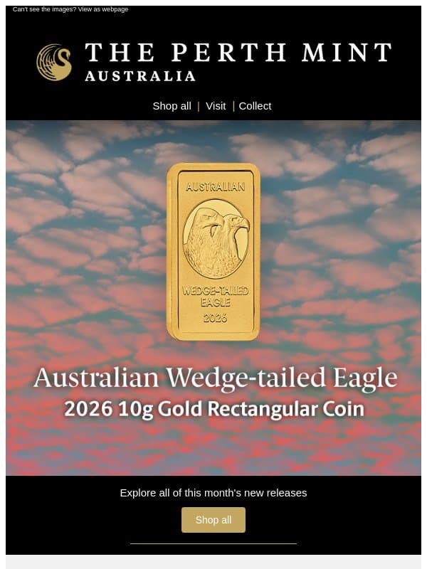 The Perth Mint new releases for August email from Perth Mint