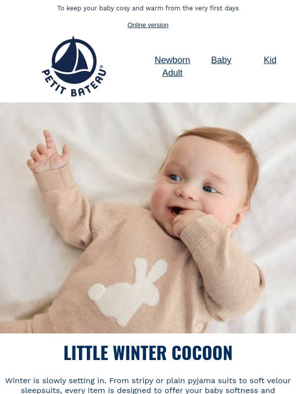Our selection of winter baby gifts to treat yourself or give as gifts! β€οΈ email from Petit Bateau