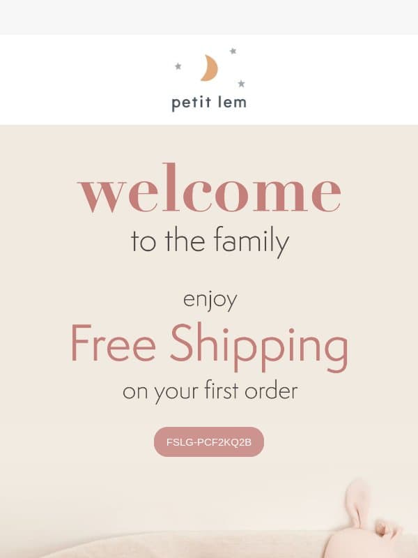 Welcome to the Petit Lem Family! email from Petit Lem