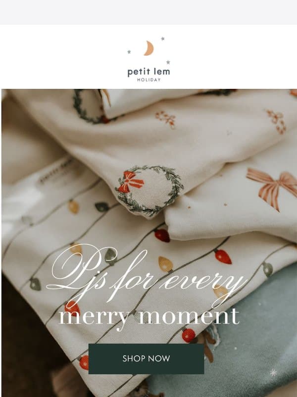 A Little Holiday Magic in Every Print 🪄 email from Petit Lem