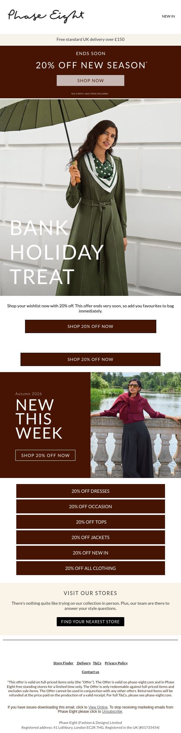 Your wishlist awaits email from Phase Eight screenshot