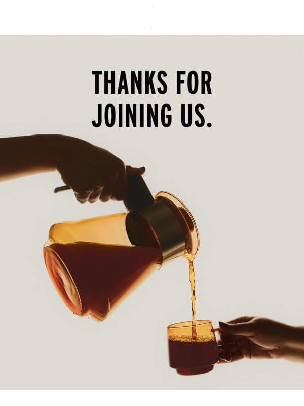 Oh, look! A new coffee friend. ☕ email from Pilot Coffee Roasters