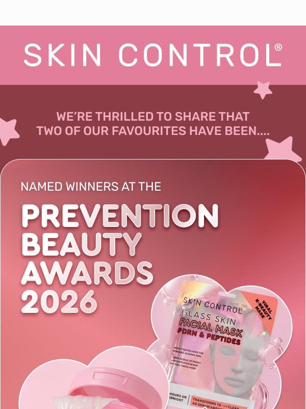 Prevention Beauty Award Winners 2026 🏆🩵 email from Pimple Patches
