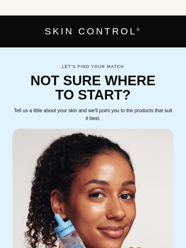 The Skin Quiz: Figure out what your skin needs. email from Pimple Patches