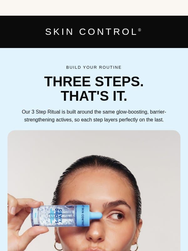 Your 3-step routine, sorted email from Pimple Patches