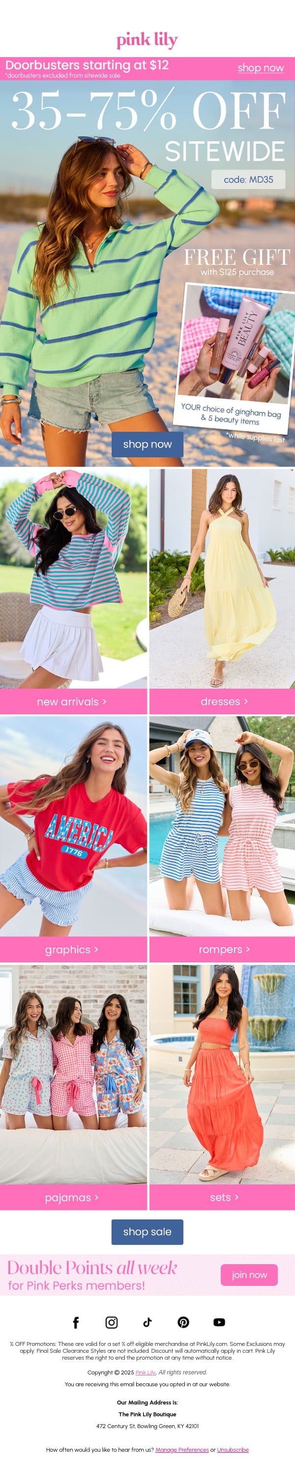 FREE GIFT INSIDE π email from Pink Lily screenshot