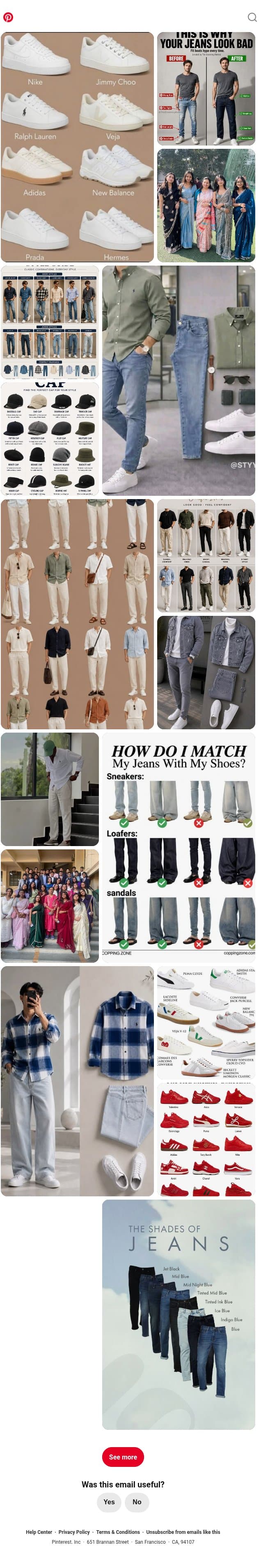 Migi, feels right email from Pinterest screenshot