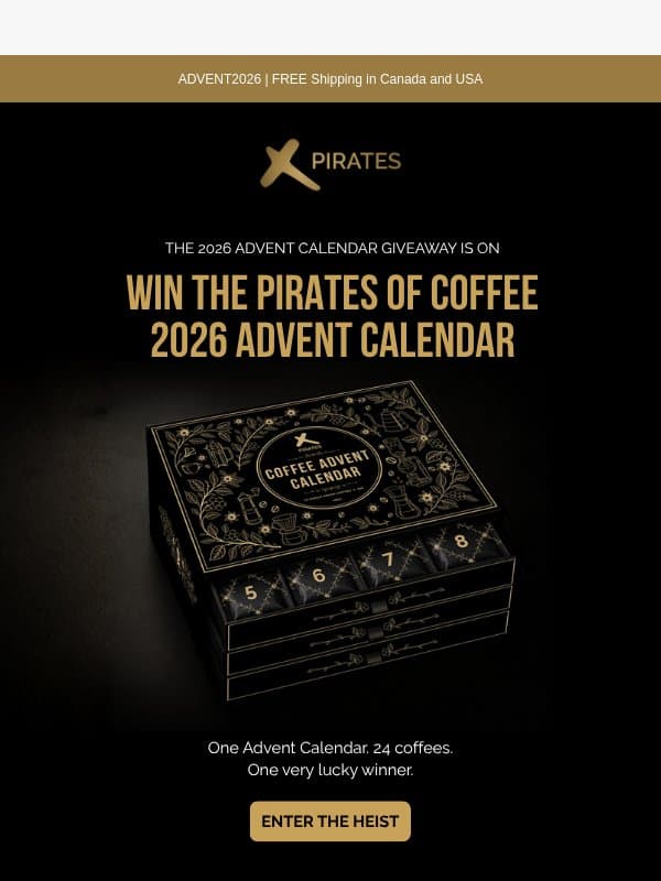 🎁 The Advent treasure is up for grabs! email from Pirates of Coffee Roastery