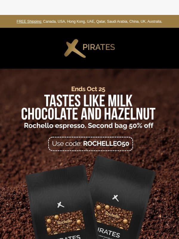 ☕ FINAL HOURS: One Last Chance to Save BOGO. email from Pirates of Coffee Roastery