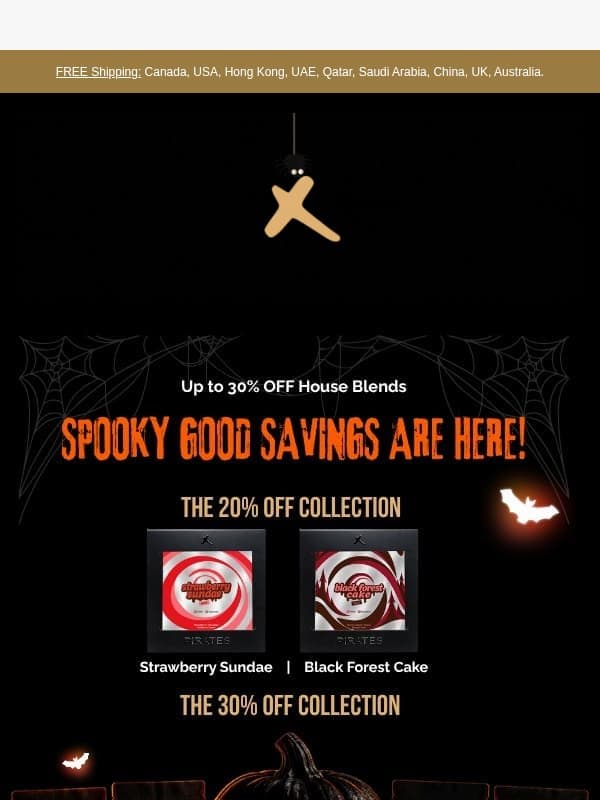 👻 Something Spooky Is Brewing... Up to 30% OFF! email from Pirates of Coffee Roastery