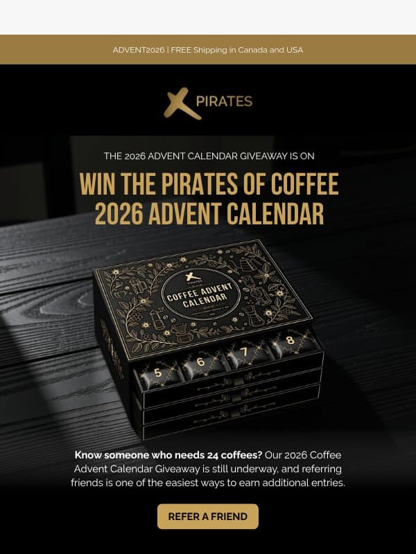 👥 Know someone who needs 24 coffees? email from Pirates of Coffee Roastery
