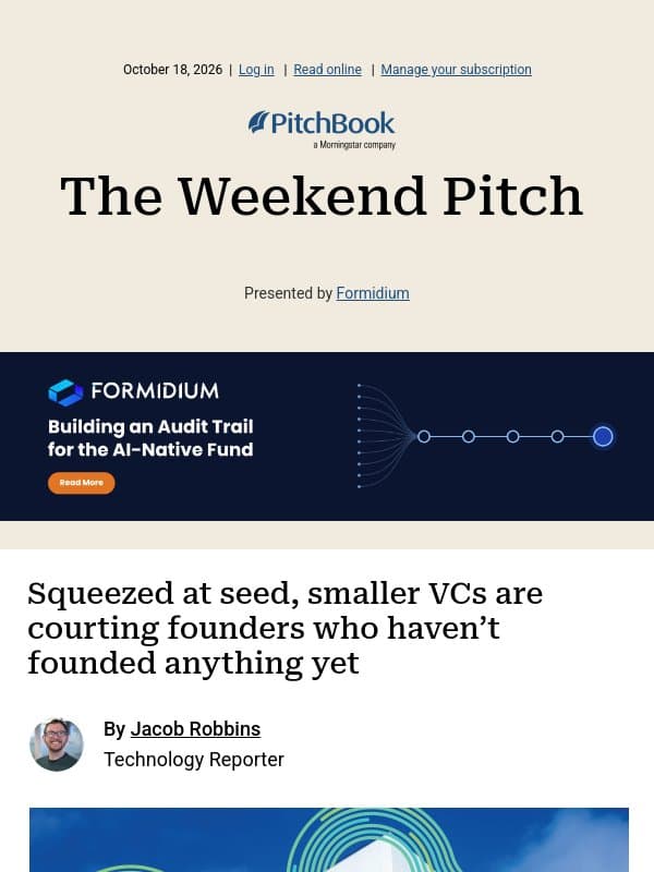 Surviving the seed squeeze email from PitchBook