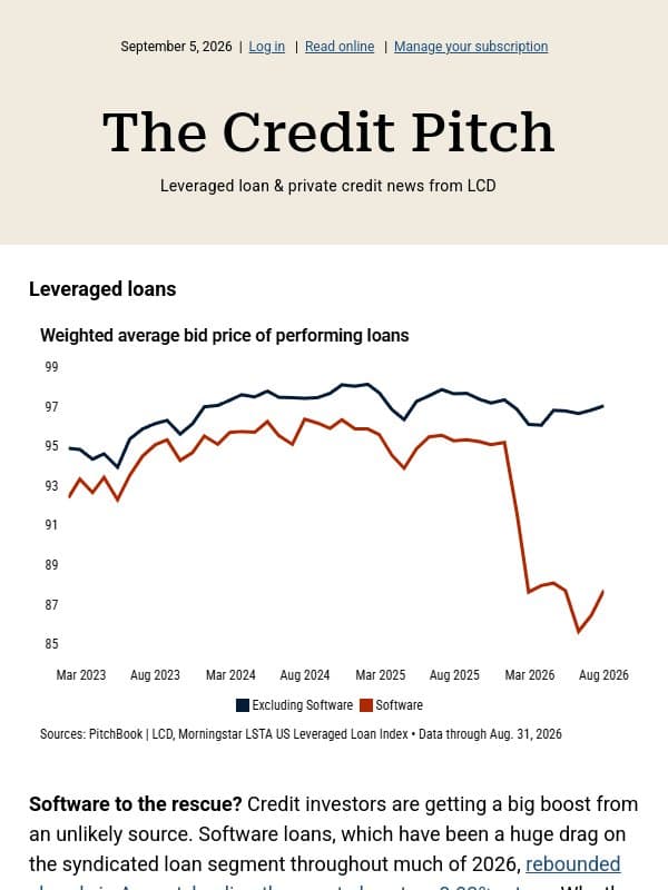 Software to the rescue? email from PitchBook