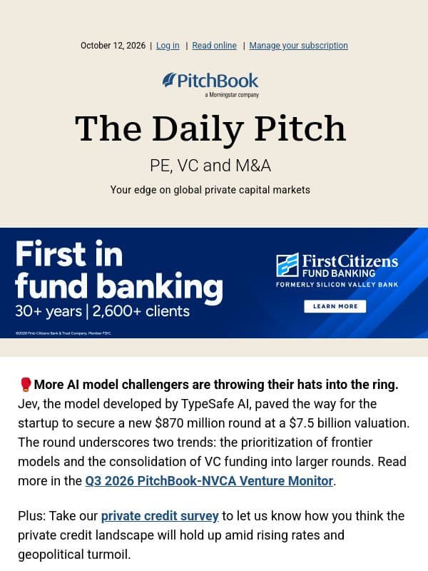 3 looming nightmares for LPs email from PitchBook