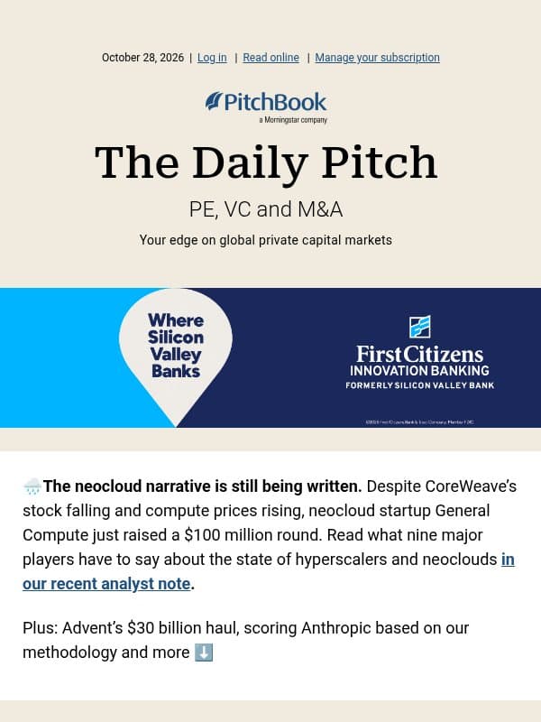 Advent’s $30B fundraise in 4 charts email from PitchBook