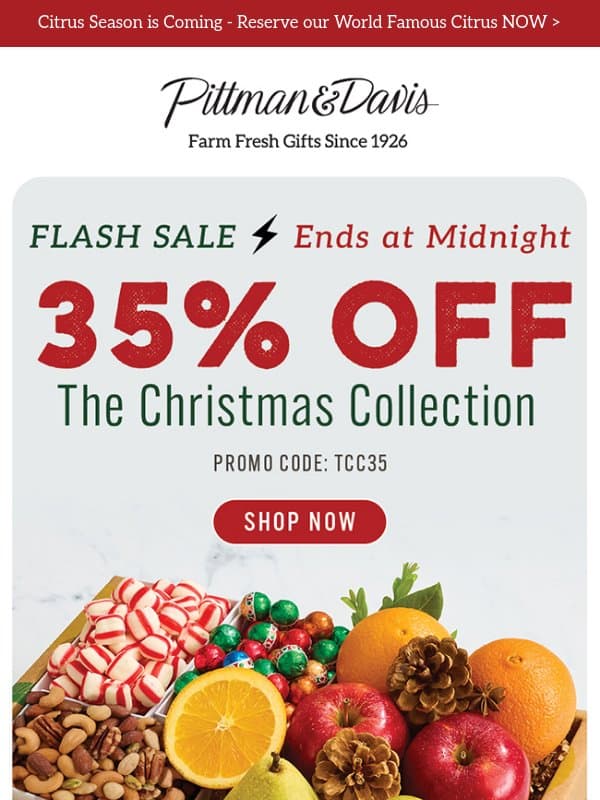 EXPIRES Tonight - 35% OFF this Customer Favorite email from Pittman & Davis