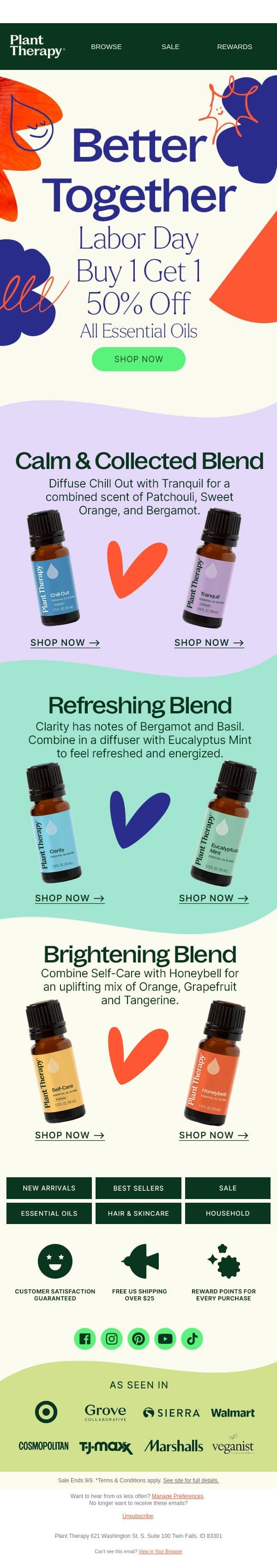 Discover our Favorite Diffuser Combinations 😍 email from Plant Therapy screenshot