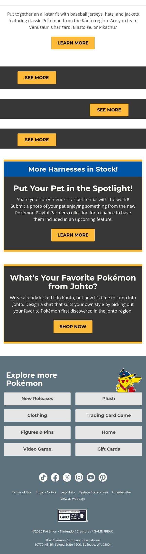 This Collection’s a Home Run ⚾ email from Pokémon Trading Card Game screenshot