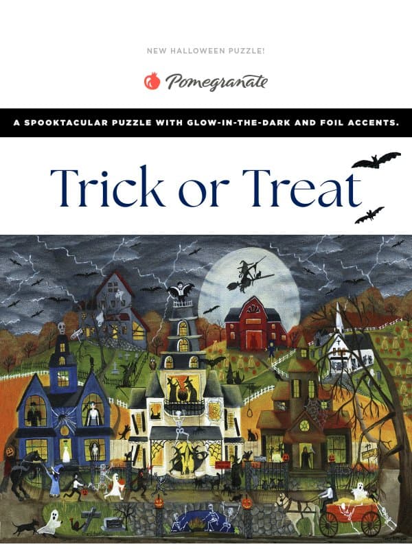 New Halloween Puzzle That Glows in the Dark! email from Pomegranate