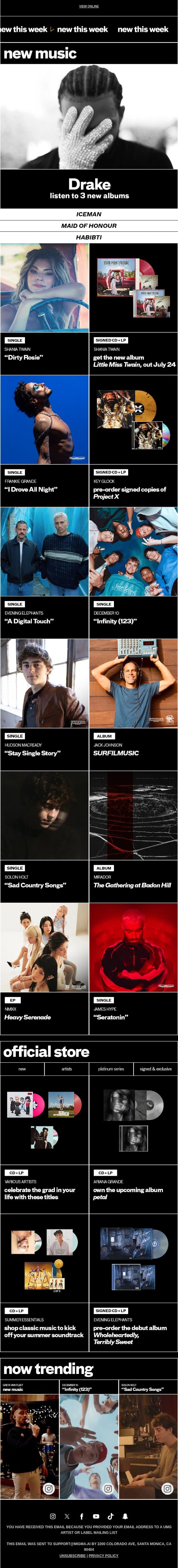 Looking to add to your playlist? đź‘€ email from Post Malone screenshot
