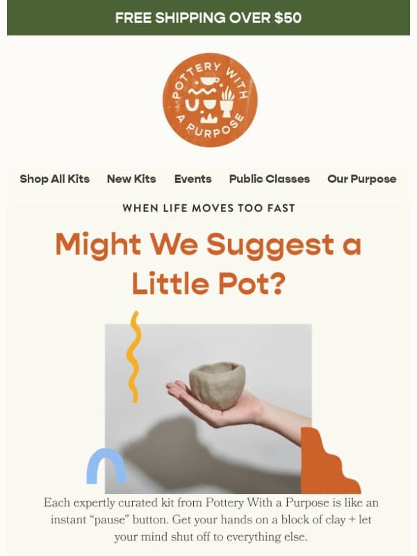 ⭐ Might we suggest a little 🌱 pot email from Pottery With A Purpose