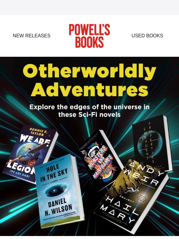 Otherworldly reads for your TBR ๐ email from Powell's Books