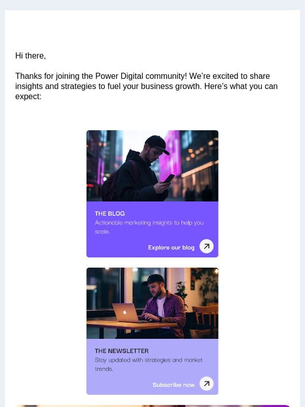 Thanks for subscribing! Let’s accelerate your business growth 📚 email from Power Digital Marketing