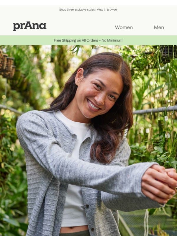 New Collection Drop 🚨 email from Prana