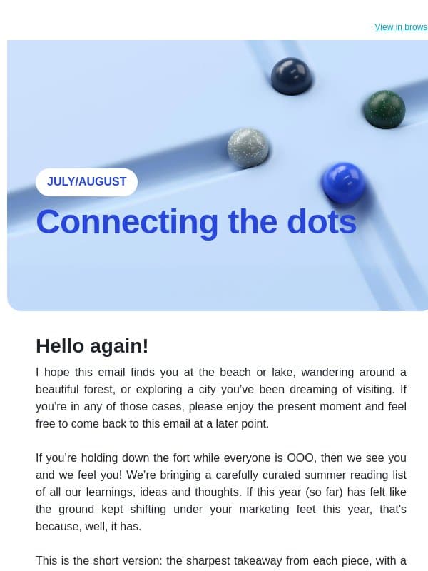 The tactics changed seven times this year. The fundamentals didn't. email from Precis Digital