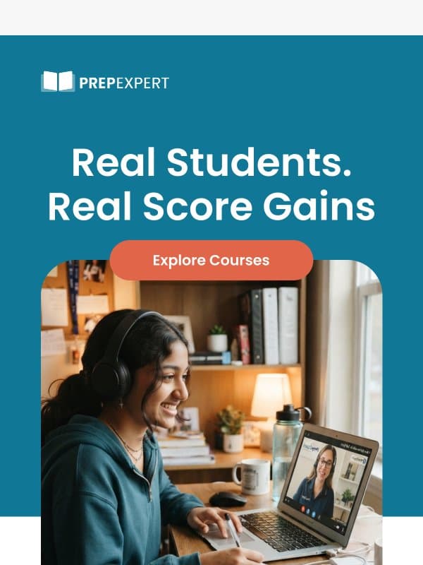 “My PSAT score improved 200 points!” email from Prep Expert