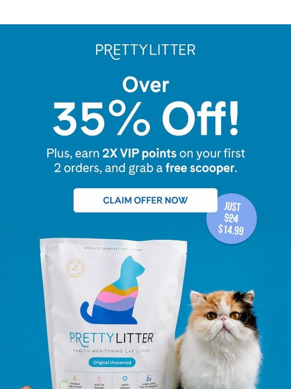 Grab Your $14.99 Deal + Free Gift! 🎁 email from PrettyLitter