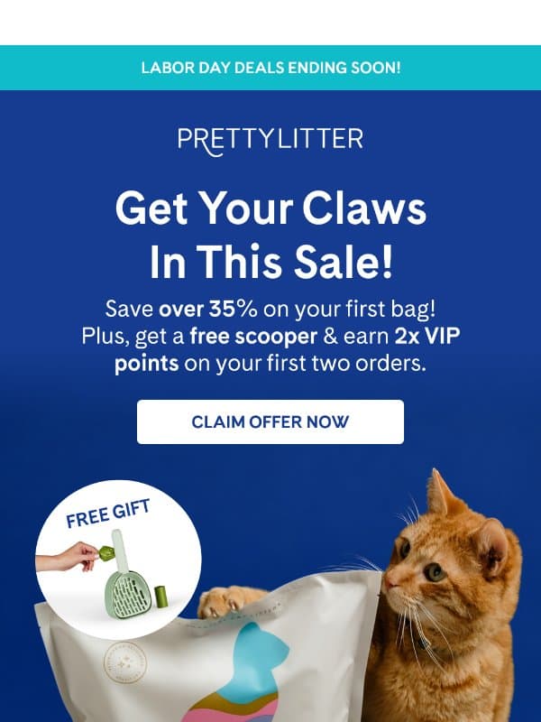Ends Soon: Summer Sale email from PrettyLitter